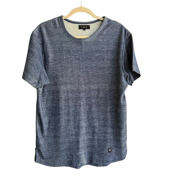 VSOP Men’s Organic Cotton Blue Short Sleeve Shirt size Medium - Picture 1 of 9